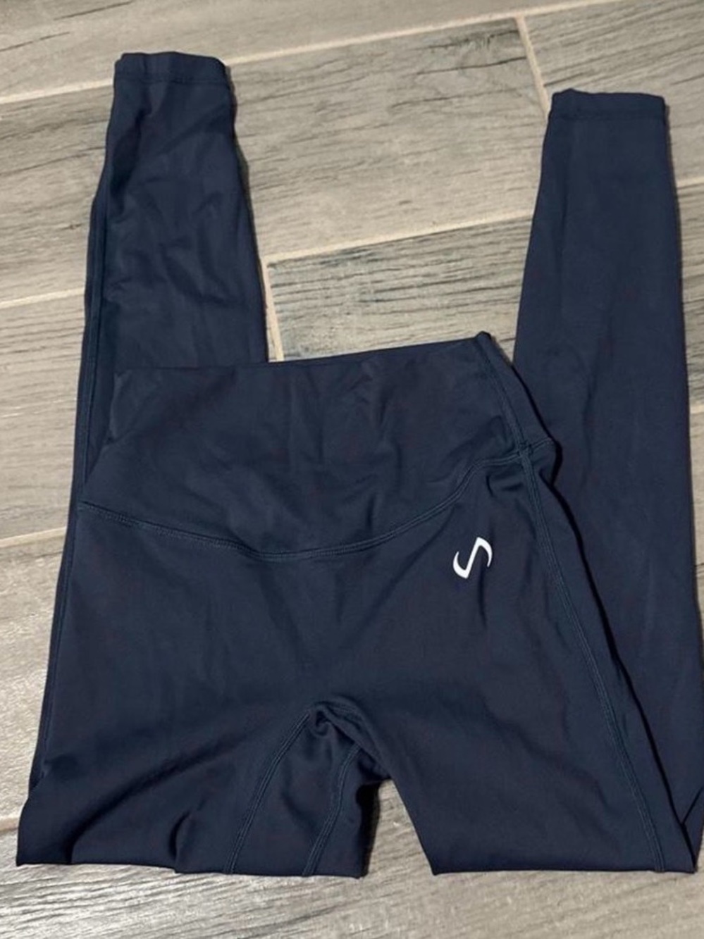Blue active leggings